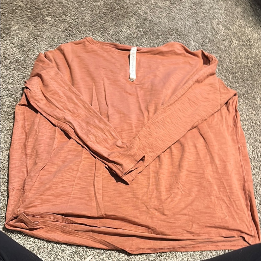 Women's Rust Long Sleeve Top